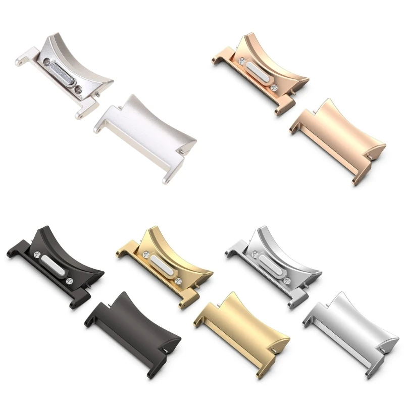 

Новинка 2023 года, 1 пара адаптеров из нержавеющей стали для часов, сменный разъем для умных часов, аксессуары для часов 6/6 5/5