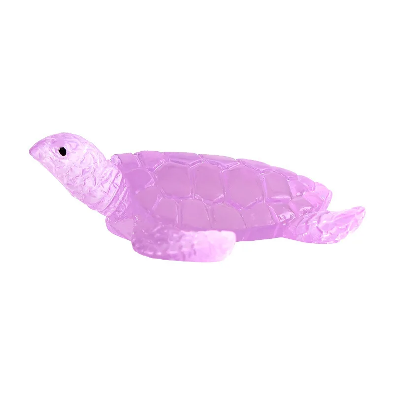 Micro Landscape Ornaments Luminous Turtle Ornaments Fluorescent Fish Tank Landscaping Resin Crafts Desktop