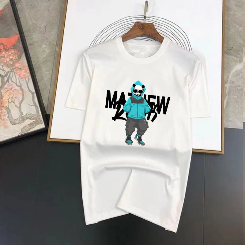 

Fashion Bear Luxury Brand Printed Summer T-shirt For Men's Women's Short Sleeved Tops Fashion Casual Graphic Oversized ClothIng