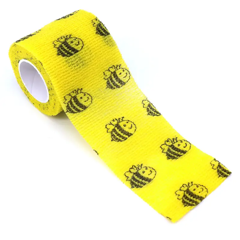 Animal Pattern Printed Self Adhesive Elastic Bandage 4.5m Sports Wrap Tape for Finger Joint Knee First Aid Kit Pet Tape - Image 2