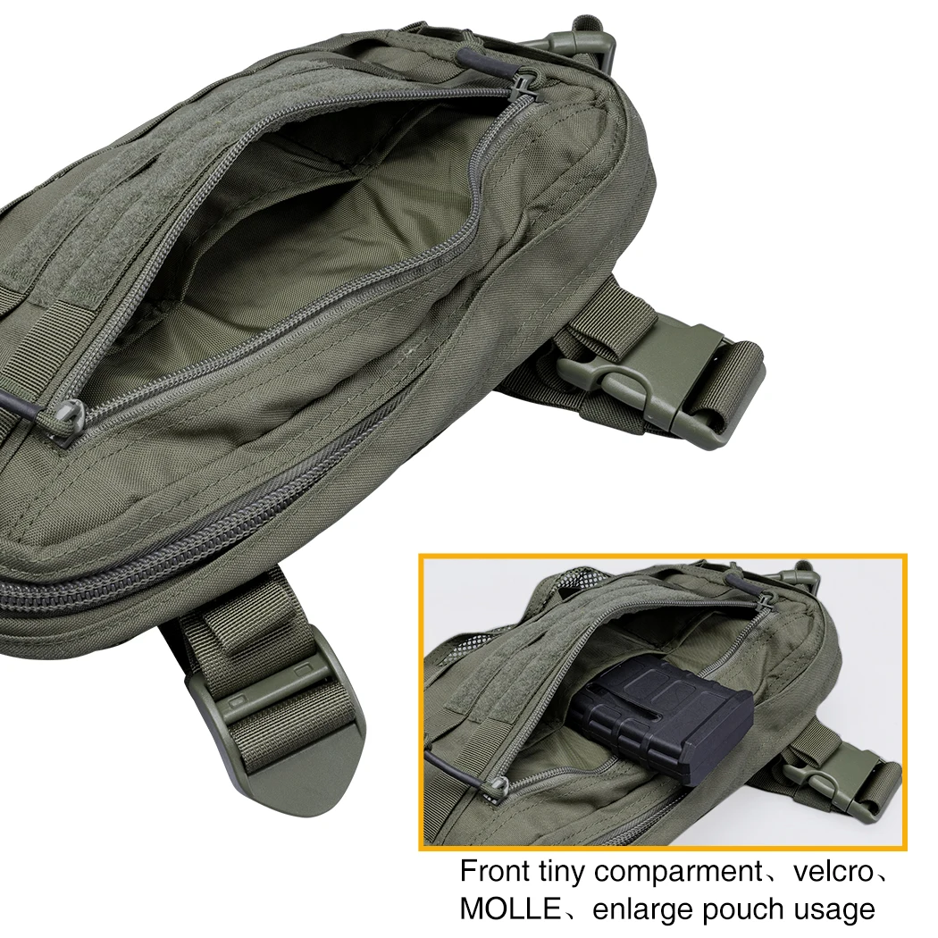 Sac De Poitrine Tactique IDOGEAR - Camo, Plateforme MOLLE, Modèle IG-BG3537