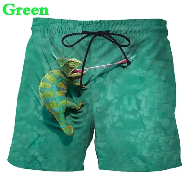 Summer Casual Animal Pattern Board Shorts For Men 3D Printed Men's Beach Shorts Streetwear Cute Funny Animal Shorts Hombre 2