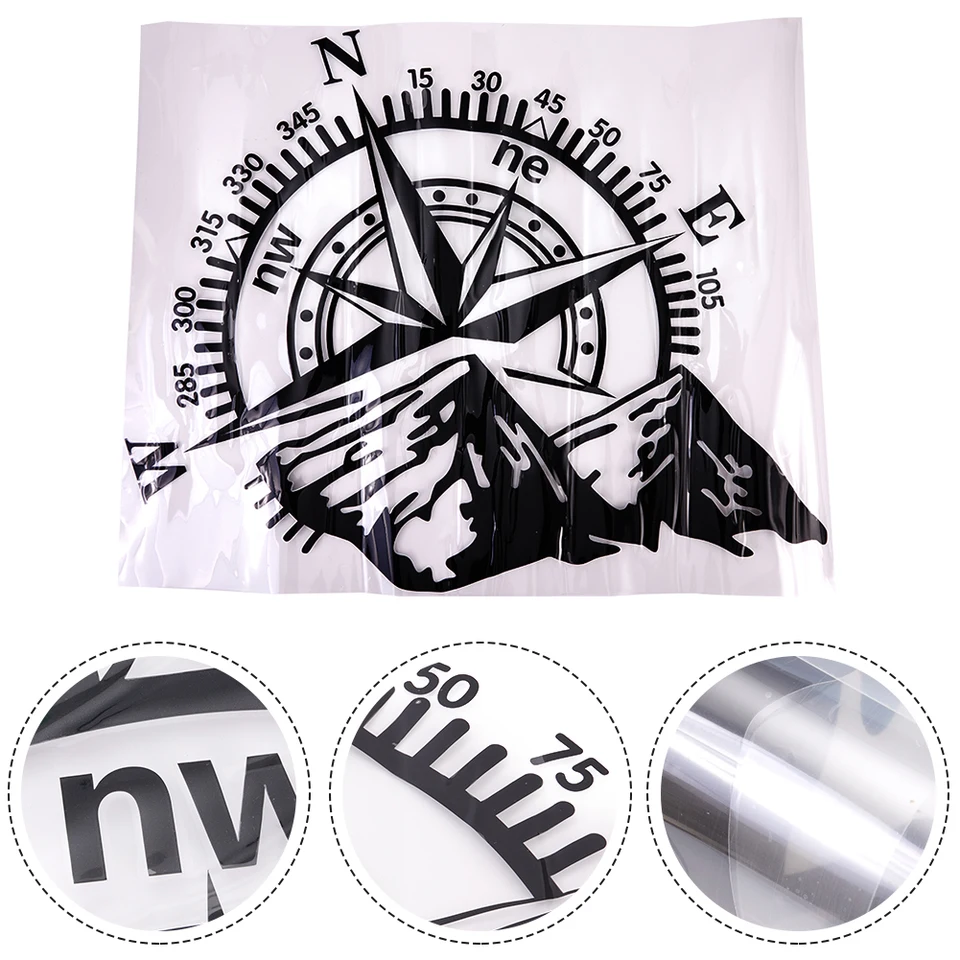 Vinyl-bergstickers, duurzame vinylstickers, papers voor auto