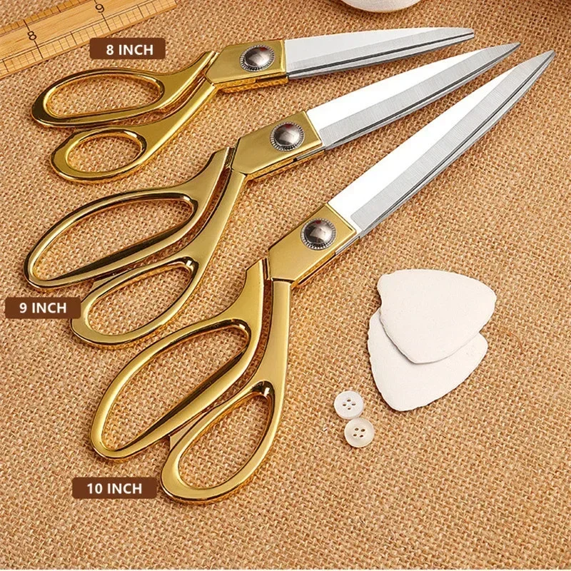 

Shears DIY Scissors Cutter Stainless For Fabric Tool Tailor Clothes Needlework Scissors Tailor Steel Sewing Professional