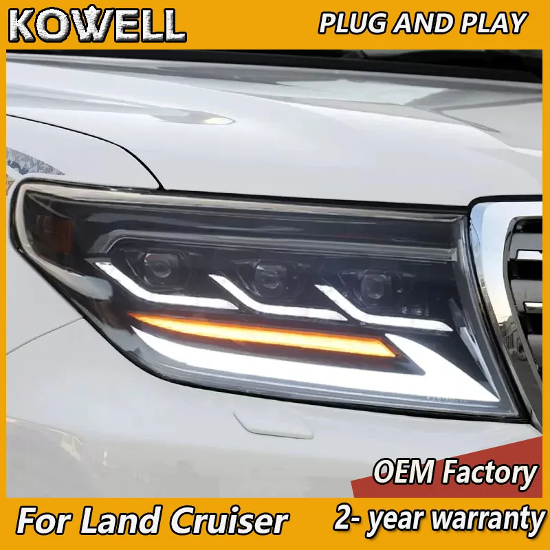 

Car Styling for Toyota Land Cruiser Headlight 2008-2015 Land Cruiser Head Lights DRL Turn Signal High Beam Projector Lens