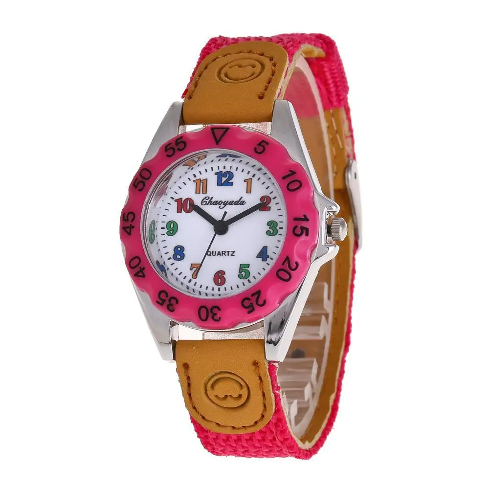 New Cute Children\'s Watch Waterproof Quartz Watches for Boys Girls Sports Wristwatch Kids Clock Nylon Strap Child Birthday Gifts