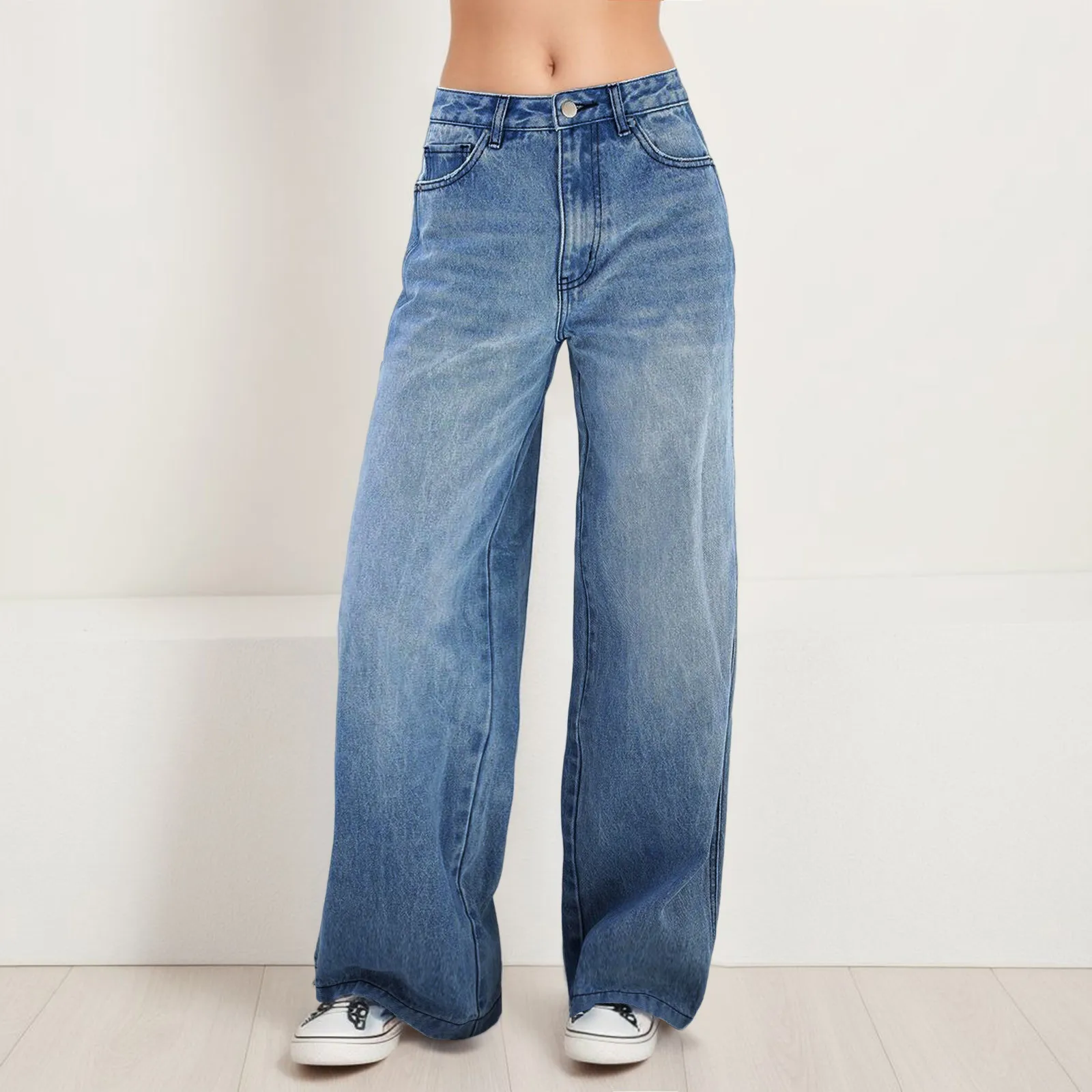 

Women Wide Denim Pants Jeans for Women Clothing Jeans Y2k Clothing 2024 High Waist Jeans For Woman 90s Clothes Fashion Jeans