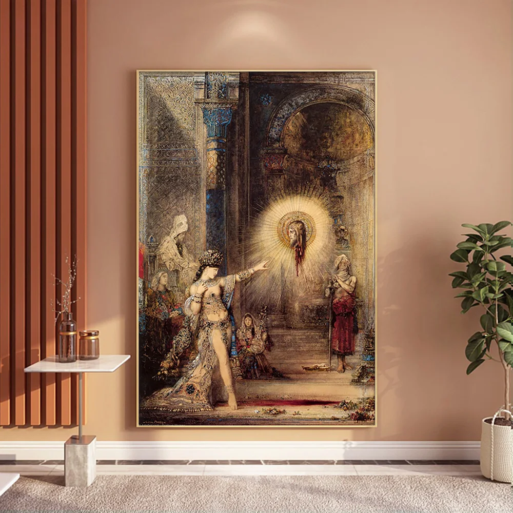 Gustave Moreau Vintage Print Art Poster The Apparition Canvas Painting Fantasy Wall Picture Home