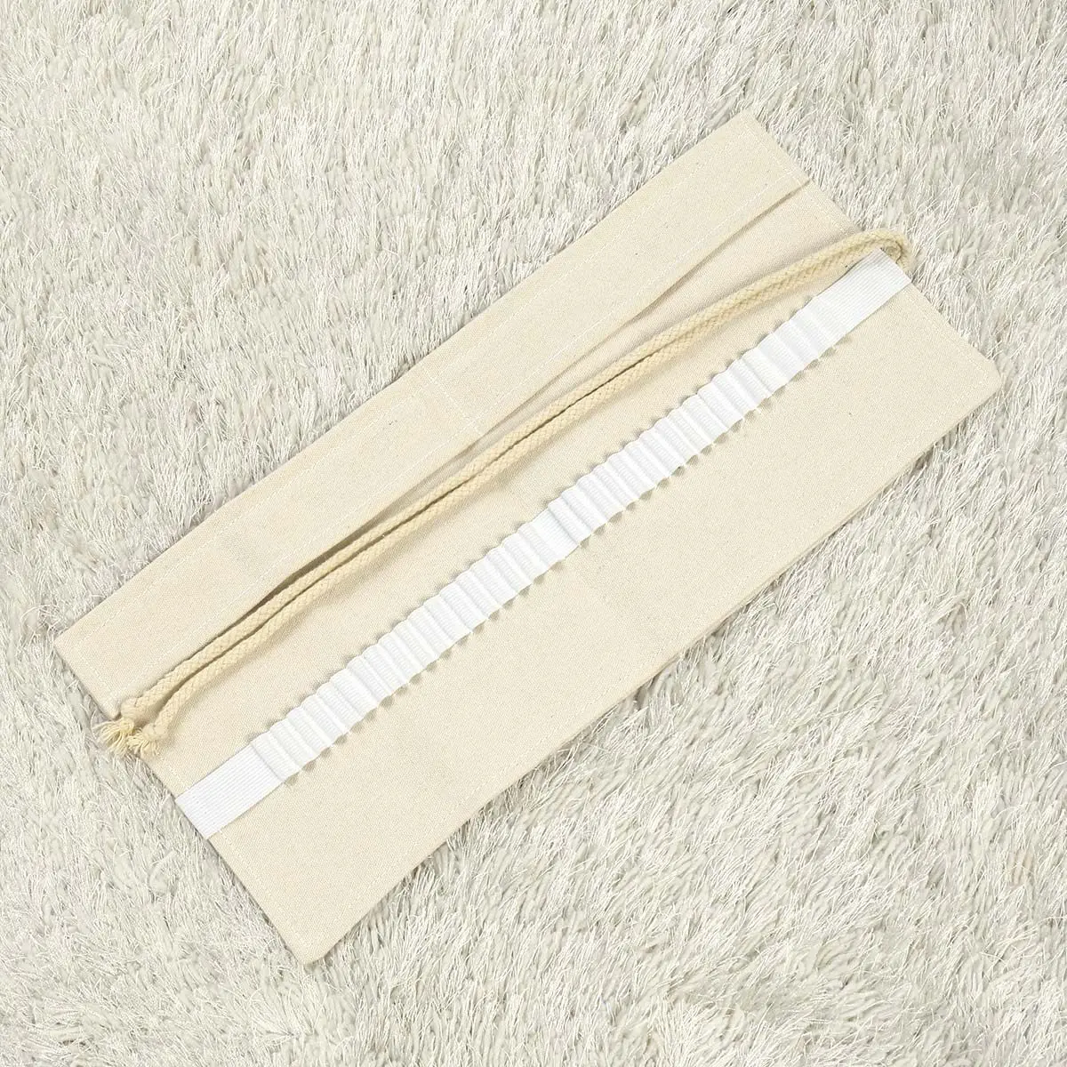 캔버스 볼륨 연필 랩 롤업 오거나이저 미술용품 보관 파우치 휴대용 펜 가방 연필 케이스 문구 상자