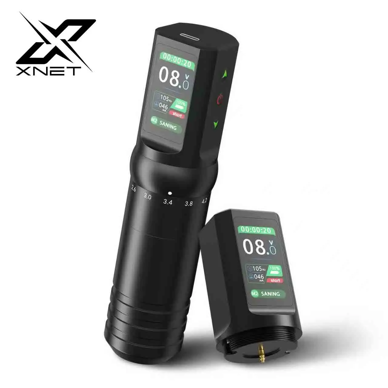 XNETFlashAWirelessTattooMachineCustomMotor1600mAhBattery2.0-4.2mmStrokeTattooPenForBeginnerMakeupPenForTattoo-AliExpress66