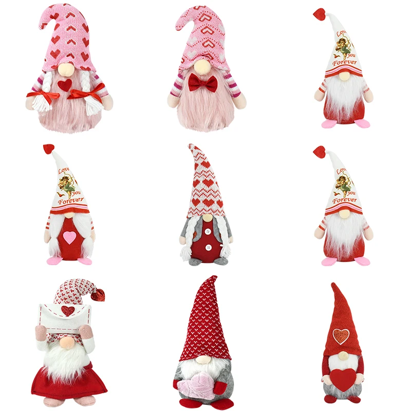 

Faceless Doll Ornament Valentine's Day Gift Engagement Wedding Party Supplies Valentine Decorations For Home Faceless Gnome Doll