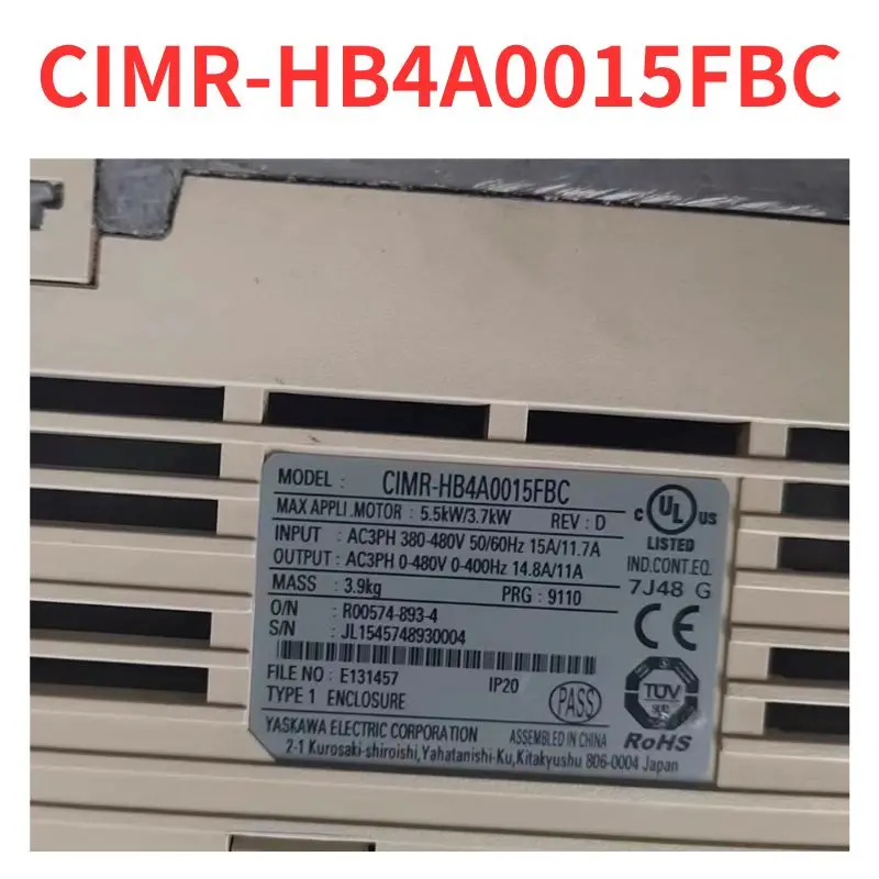 

90% new CIMR-HB4A0015FBC frequency converter tested OK