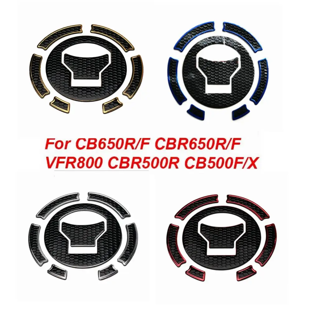 For Honda CB650R/F CBR650R/F VFR800 CBR500R CB500F CB500X Motorcycle Fuel Tank Sticker Cover Pad Decal Gas Oil Cap Protector