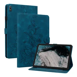 Premium PU Leather Stand Cover for Tablets - Sleek & Durable Protection (Blue)