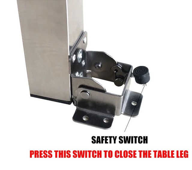 Gamba Tavolo Pieghevole In Alluminio - Regolabile 560-930mm, Per Camper, Barche E Casa - Foto 6