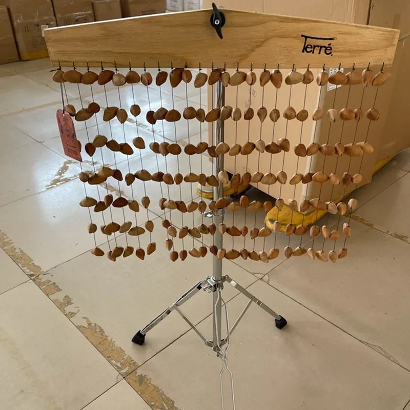 Sound Beam Bracket Nut Shell Bells Stand Hanging Wind Chimes Floor Standing Tripod Removable Performance Percussion Accessories