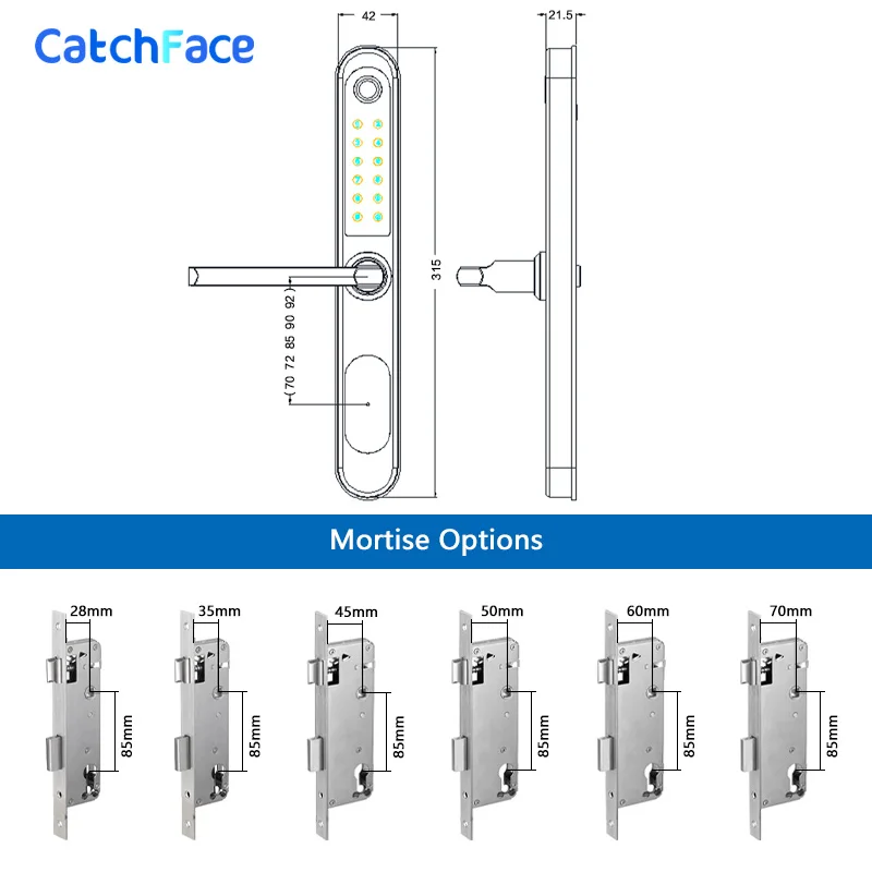 قفل بصمة مقاوم للماء قفل البوابة الخارجية Tuya App...