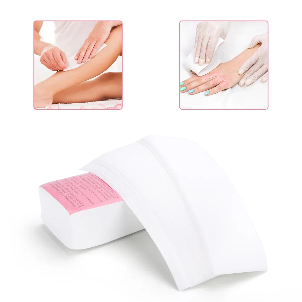 

100pcs Removal Nonwoven Body Cloth Hair Remove Wax Paper Rolls High Quality Hair Removal Epilator Wax Strip Paper Roll
