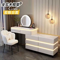 Commode en bois massif chambre principale coiffeuse haut de gamme Simple moderne petit appartement chambre coiffeuse 3