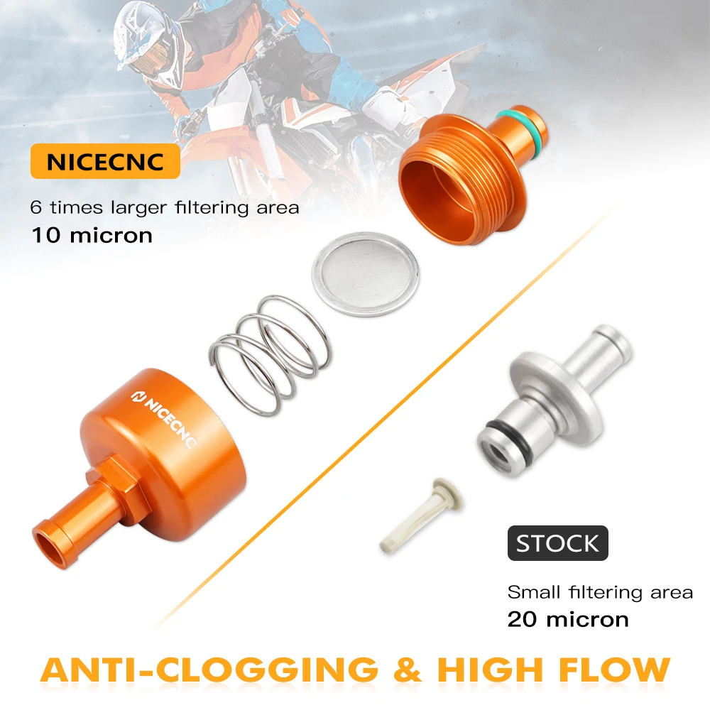 Fuel Filter For KTM TPi EXC 300 250 XCW-EXCF 350 SXF 450 XCF 250 XCF-W 500 2012- Husqvarna TE 250i TE 250i 150i