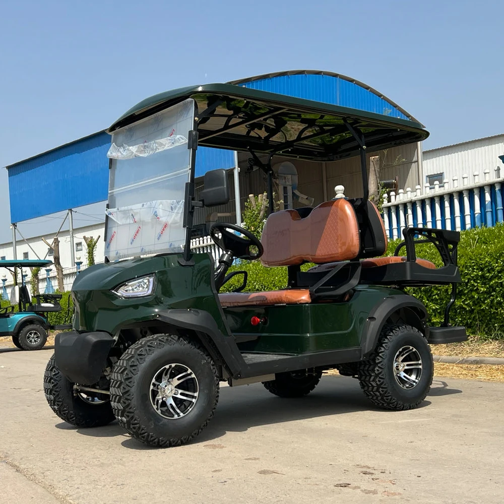 

2024 Brand New 72V 5KW AC Motor Lift 4 Passenger Hunter Car Basic Version Electric Community Golf Cart