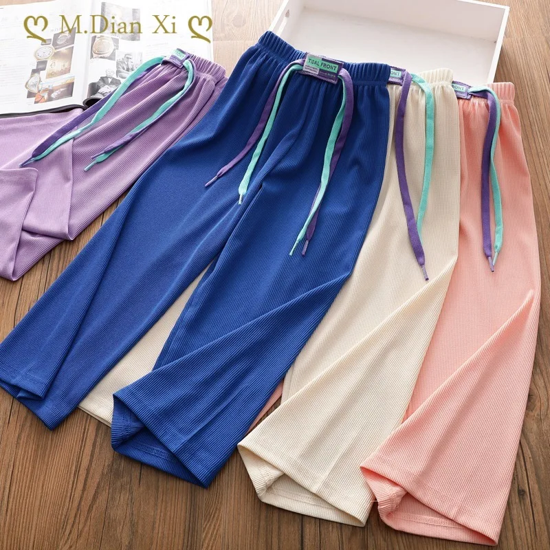 Child Pants Loose Girl Summer Girls Summer Wide Leg Pants 2023
