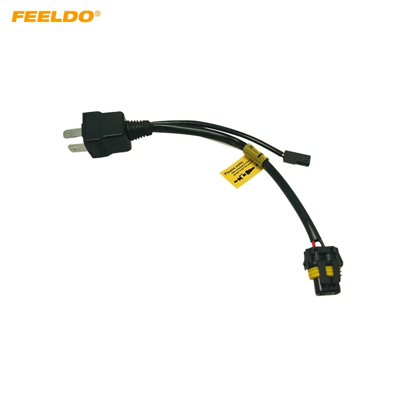 

FEELDO 2 шт. автомобильные HID H4 Hi-Low Биксеноновые Реле Жгут контроллера кабеля для 35 Вт 55 Вт H4 ксеноновая лампа жгут проводов