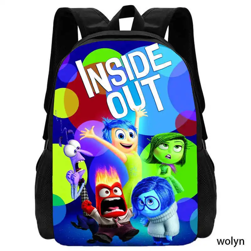 thumbnail image 1 of Nueva mochila de dibujos animados de Disney Inside Out 2, bolso de hombro de gran capacidad, mochila ligera para la escuela, bolso para computadora para estudiantes, 1 of 5