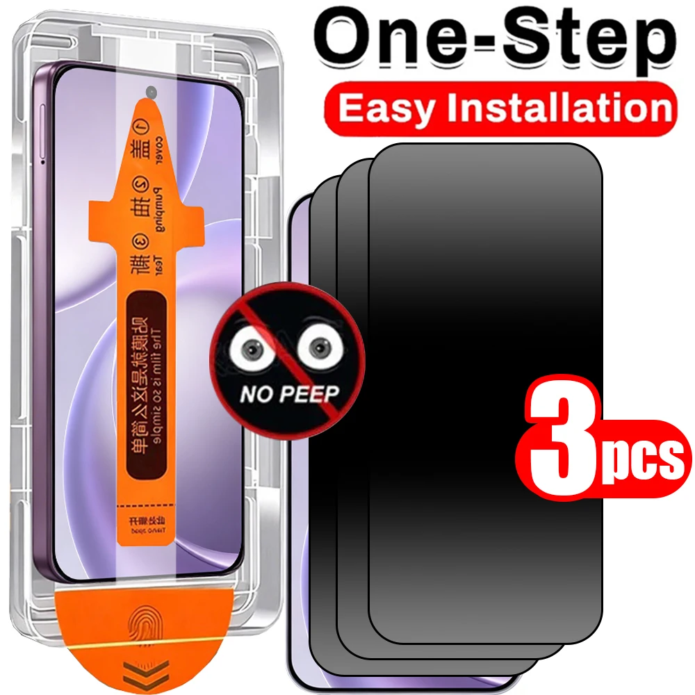 Enhanced Privacy Screen Protector with Easy-Install Kit - Anti-Spy Tempered Glass Film