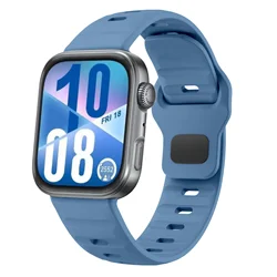 Premium Silicone Smartwatch Strap - Official Original Bracelet for Huawei Fit 5 Pro (Ice blue)