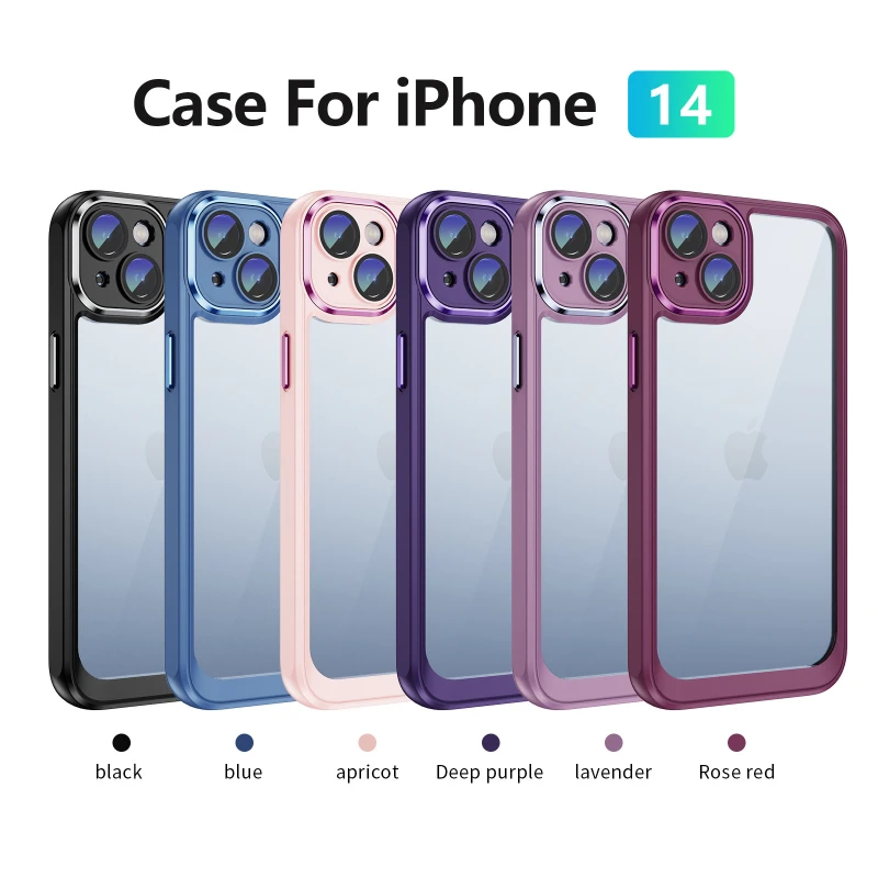 

Phone Case for Iphone 14 Phone Case for IPhone 14 Pro Max Plus Shockproof TPU+acrylic+hardware camera Cove