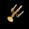1:12 Scale Dollhouse Miniature Mini Gold Candelabra Furniture Metal Candleholder Candlesticks Model DIY Kitchen Pretend Toys 6