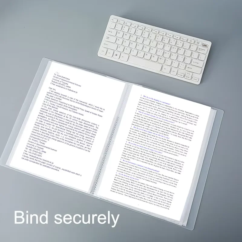 A4 Semi Transparent PP Brochure Multiple Page Sizes To Choose From Classified Insert Folder Conference Document Organization