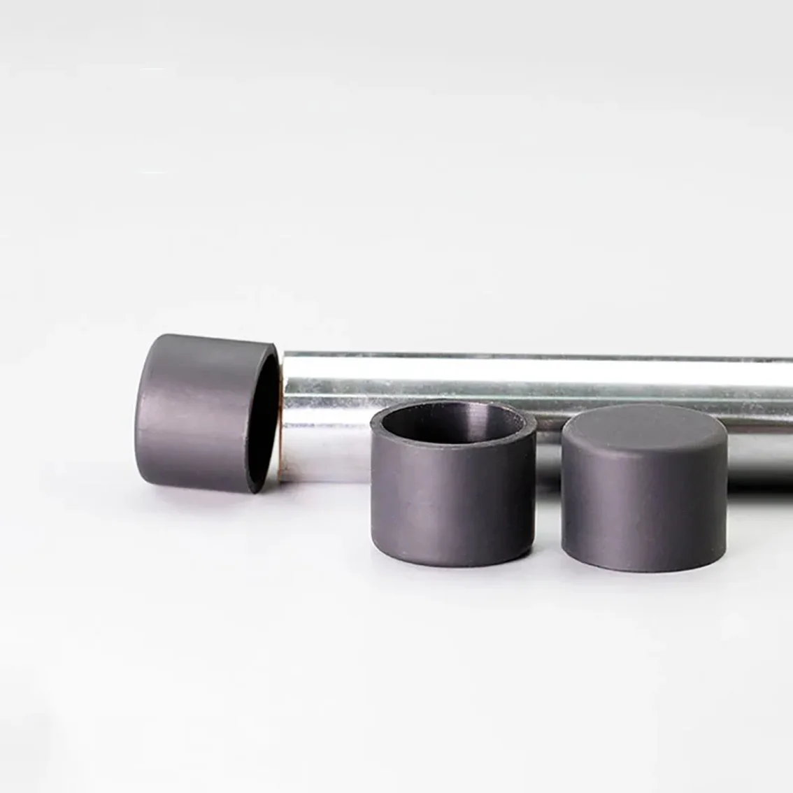 Black Silicone Rubber Round Caps - Versatile Dust Seal and End Stopper Protection Cover