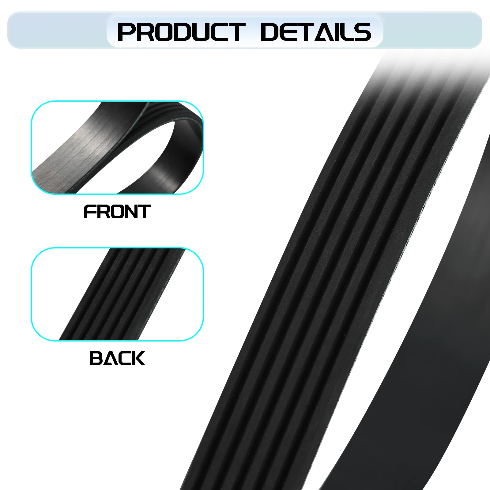 6PK1245 V-RIBBED BELT Air Conditioner Belts Multi V Drive Belt For Ford Focus Chevrolet Citroen Hyundai Jeep Opel Peugeot Toyota
