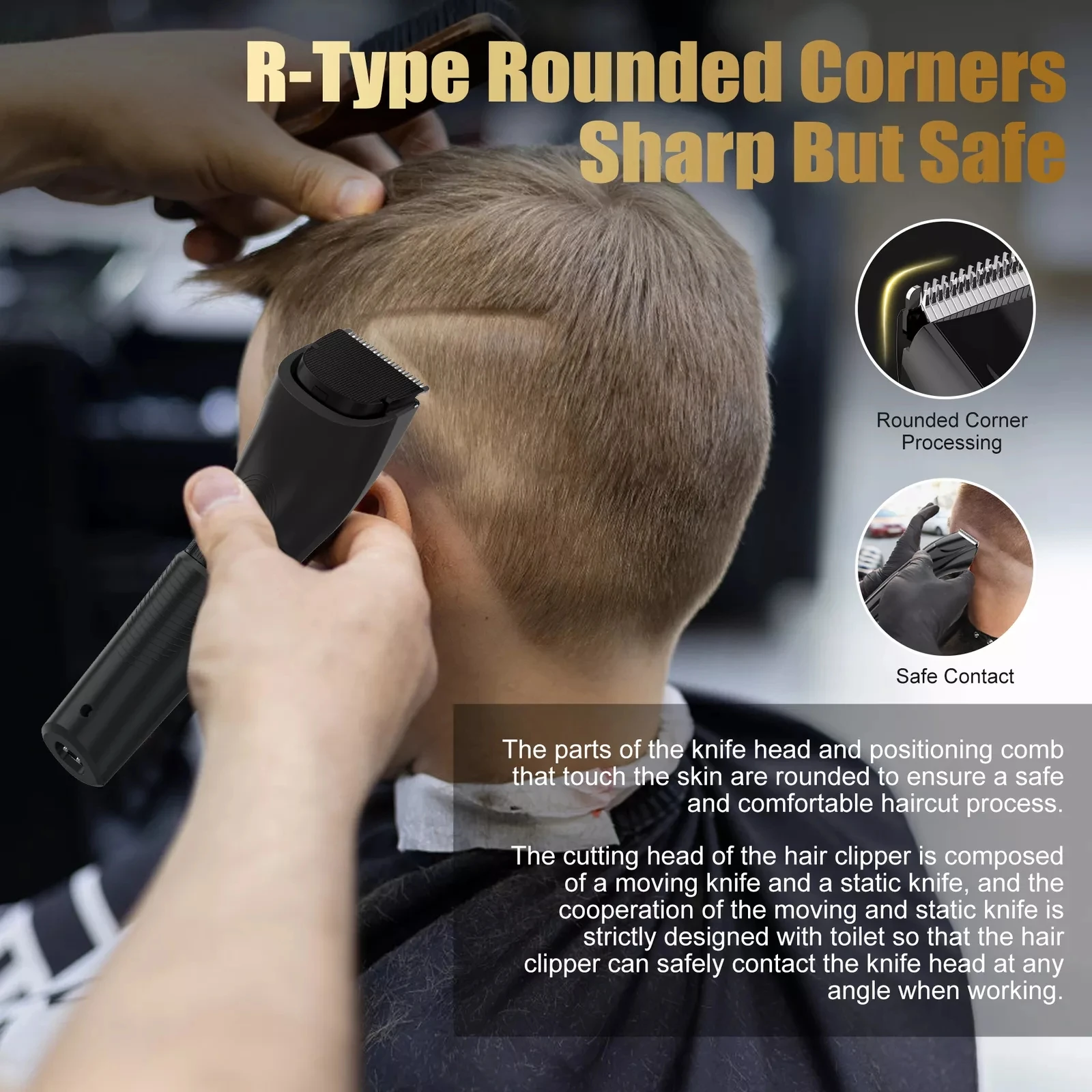 Sejoy  Hair Clippers Body Hair Trimmer Beard Repair Shaving  Electric Men Haircut Machine Barber Shaver 5