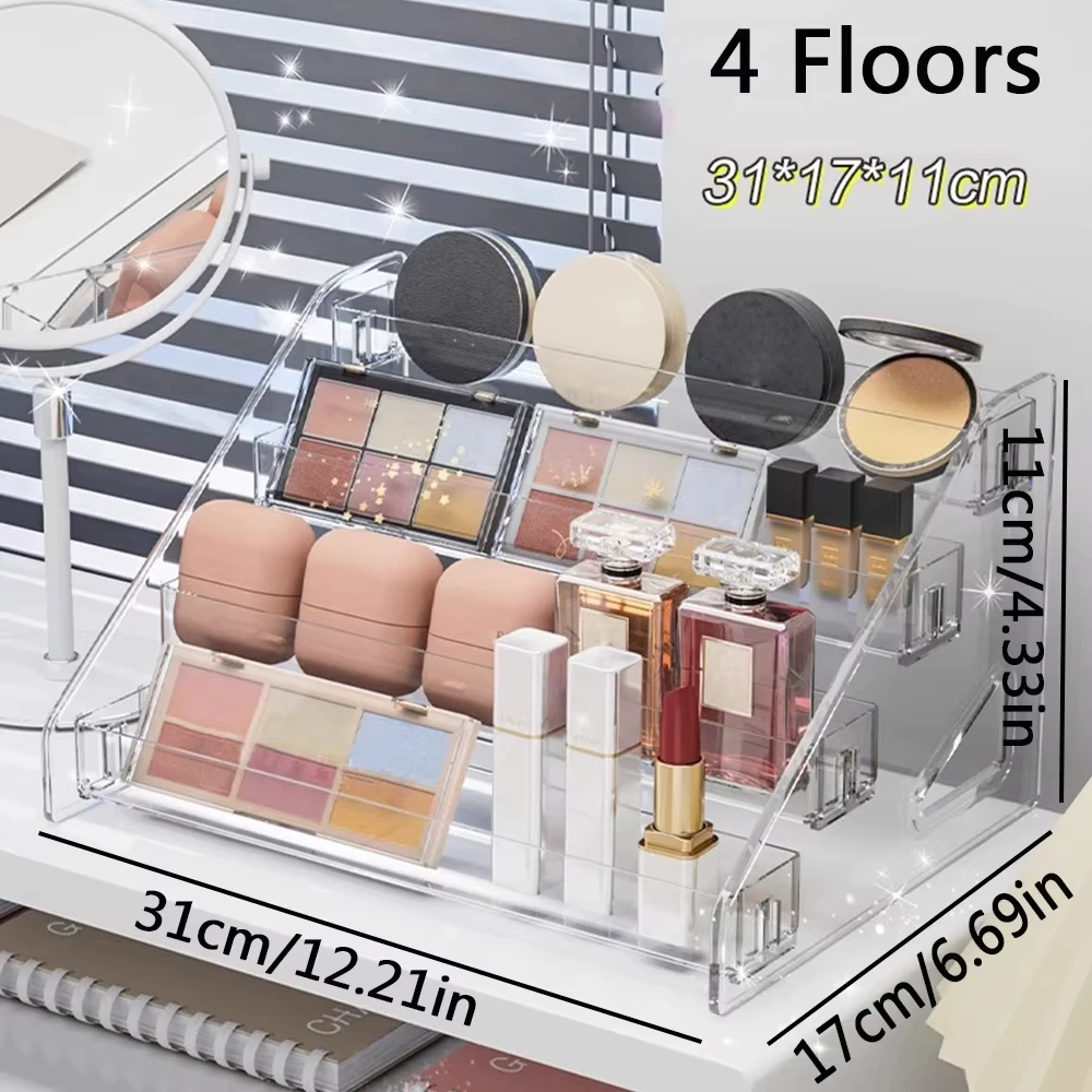 6 Layers Acrylic Nail Polish Display Rack