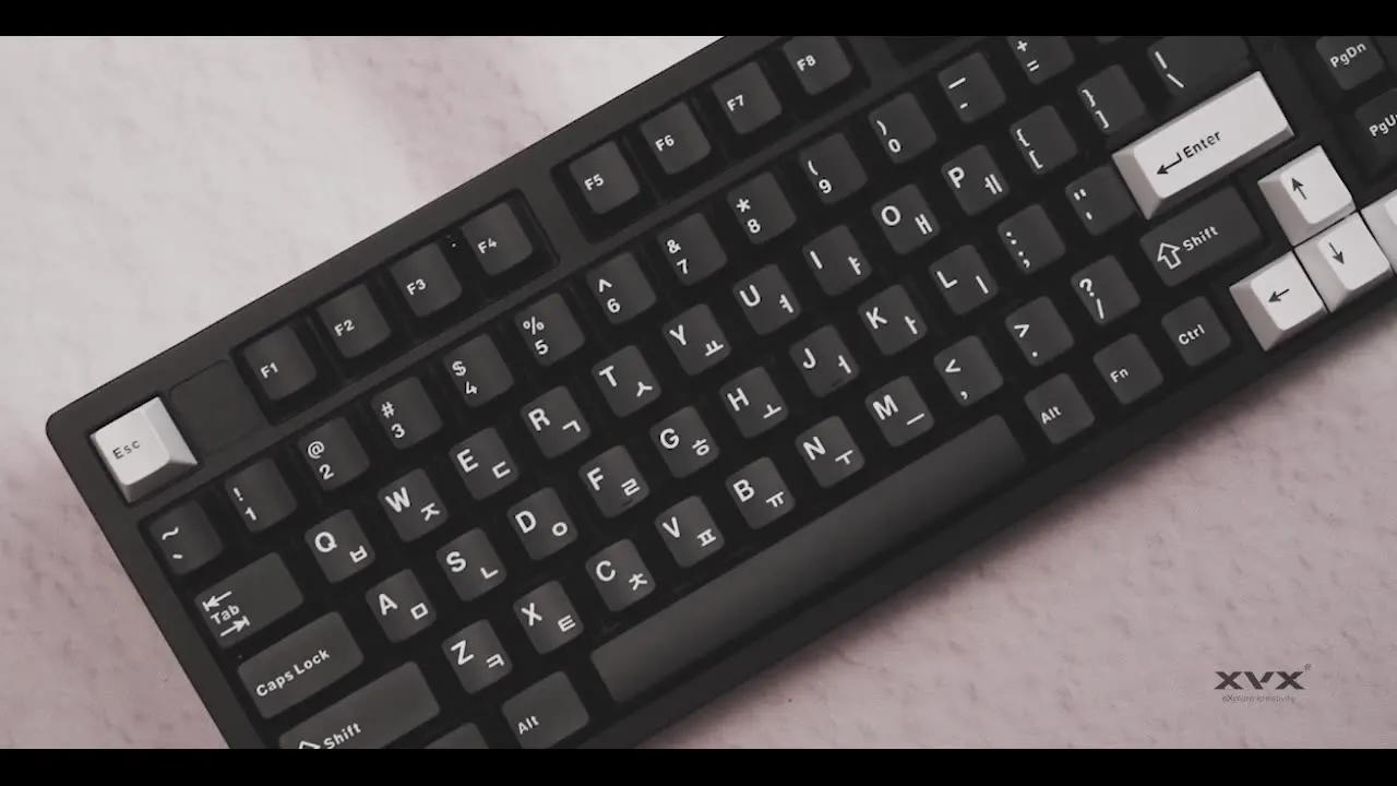 XVX Black Cherry Profile PBT Keycaps for Gaming Keyboard