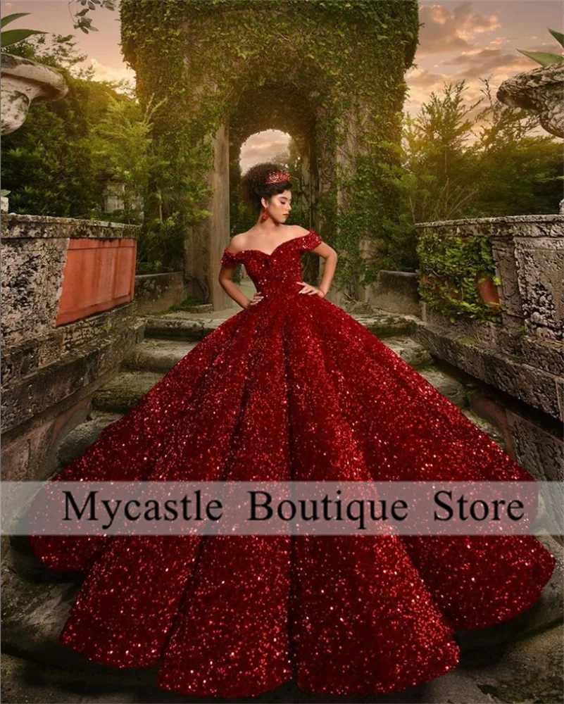 Vestido Quinceañera Vestido Para 15 AÃ±os Color Vino Color Rojo