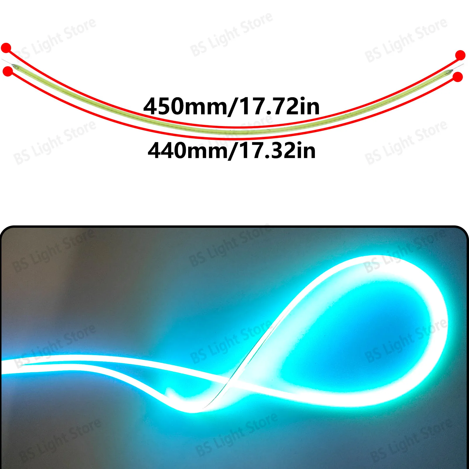 Ice Blue Flexible Filament Retro Edison Bulb Light Source