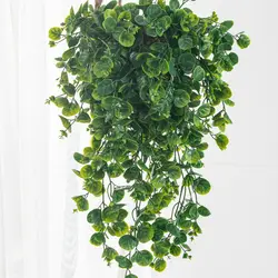 Lush Artificial Ivy with Pots for Festive and Home Decor (Beige)