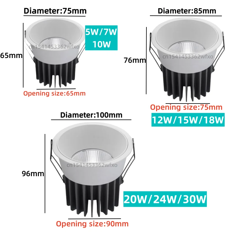 Dimmable LED Downlight Embedded Ceiling Lamp