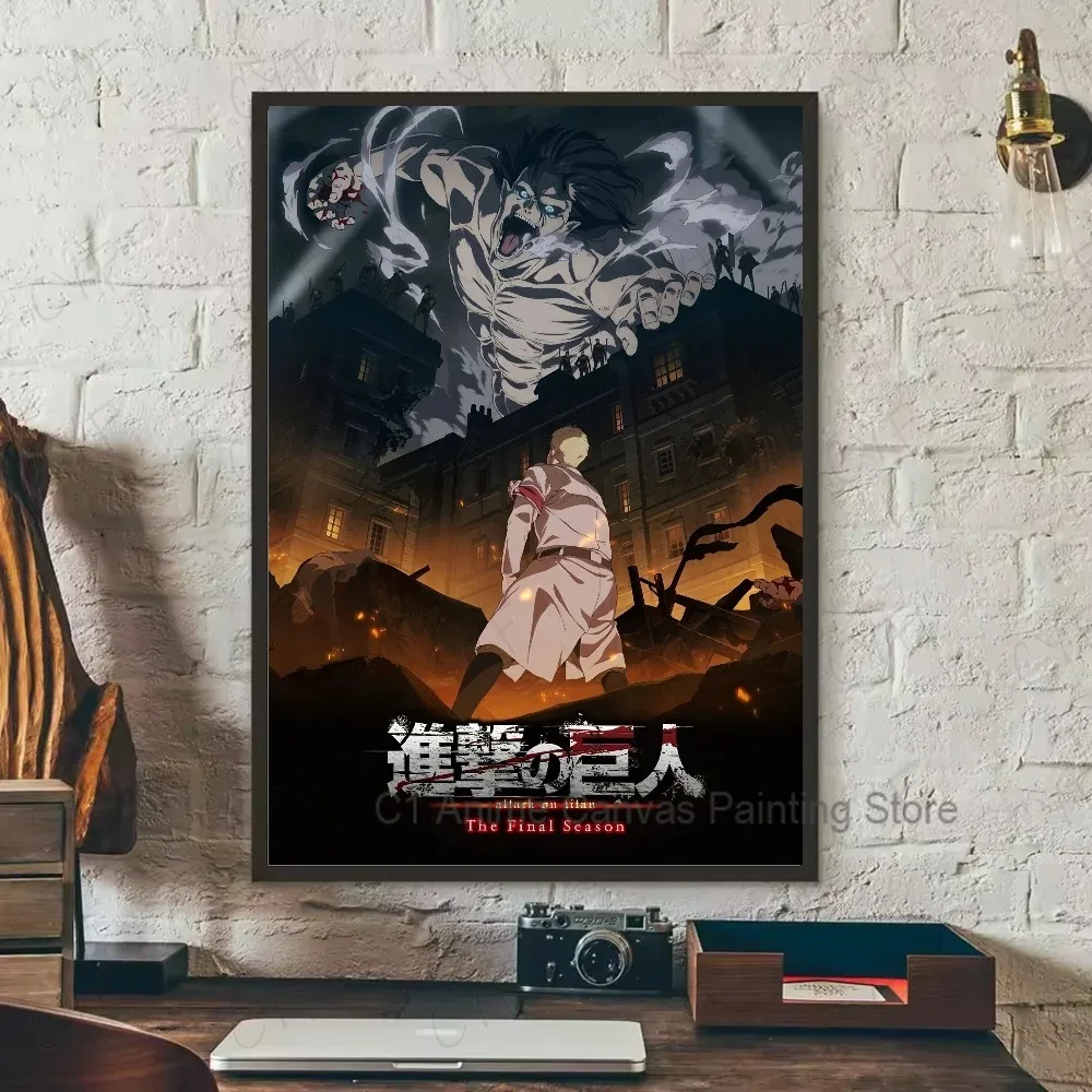 Attack on Titan Canvas Art Poster - Coffee House Bar Room Wall Decor