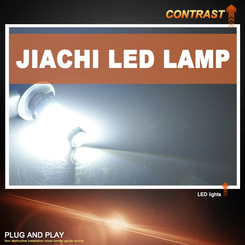 JIACHI 50PCS H27 881 880 Led Fog Lamps For Toyota 3014Chip 78SMD DRL Car Automotive Daytime Running Light White 12-24V