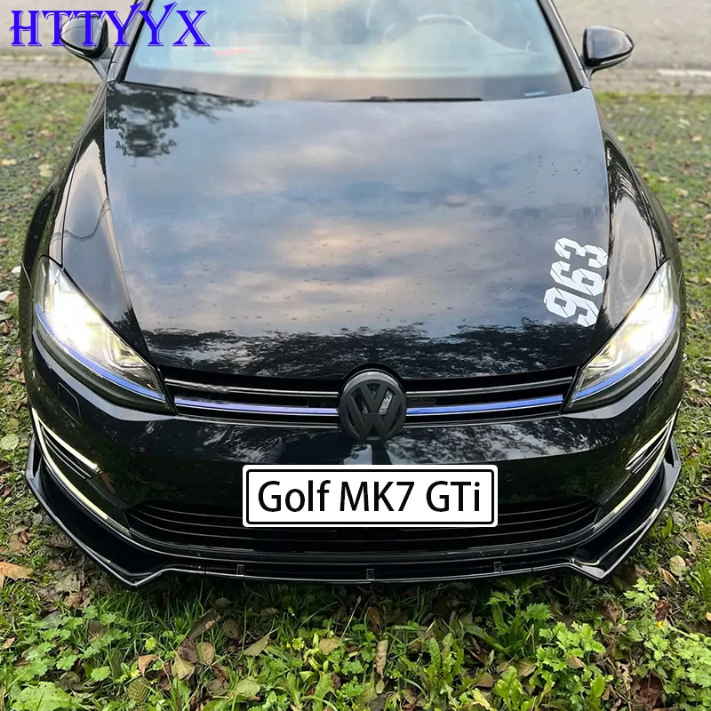 Car Bumper Spoiler For Golf 7 7.5 MK7 MK7.5 GTI GTD R R-Line 2012-Maxton Style Front Bumper Splitter Lip Diffuser