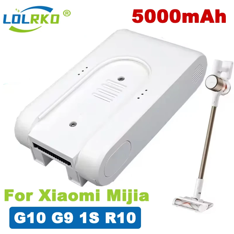 Batería De Repuesto 5000mAh 25.2V Para Aspiradora Xiaomi G9, G10 Y Modelo P2046-7S1P-BC