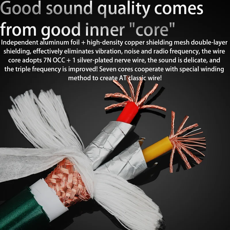 ATAUDIO  OCC   Ű ̾   ׷̵ Ŀ ̺ HIFI  ̺ DIY  ִ ̺