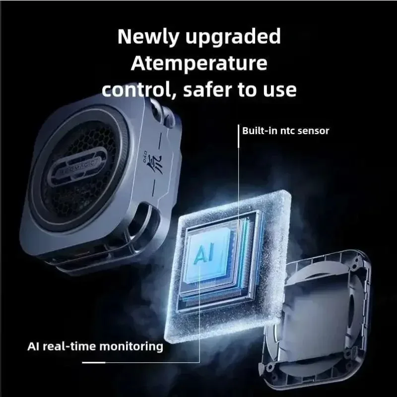 레드매직 쿨러 6 프로 30W VC 수냉 시스템 (RGB LED AI 온도 제어 마그네틱 팬 라디에이터 포함) 모바일용