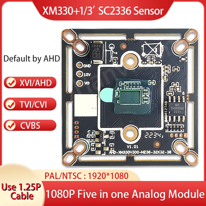 XM 1080P akcesoria do monitoringu płytka kamery CMOS HD AHD 2MP moduł do AHD/XVI/TVI/CVI kamera monitorująca