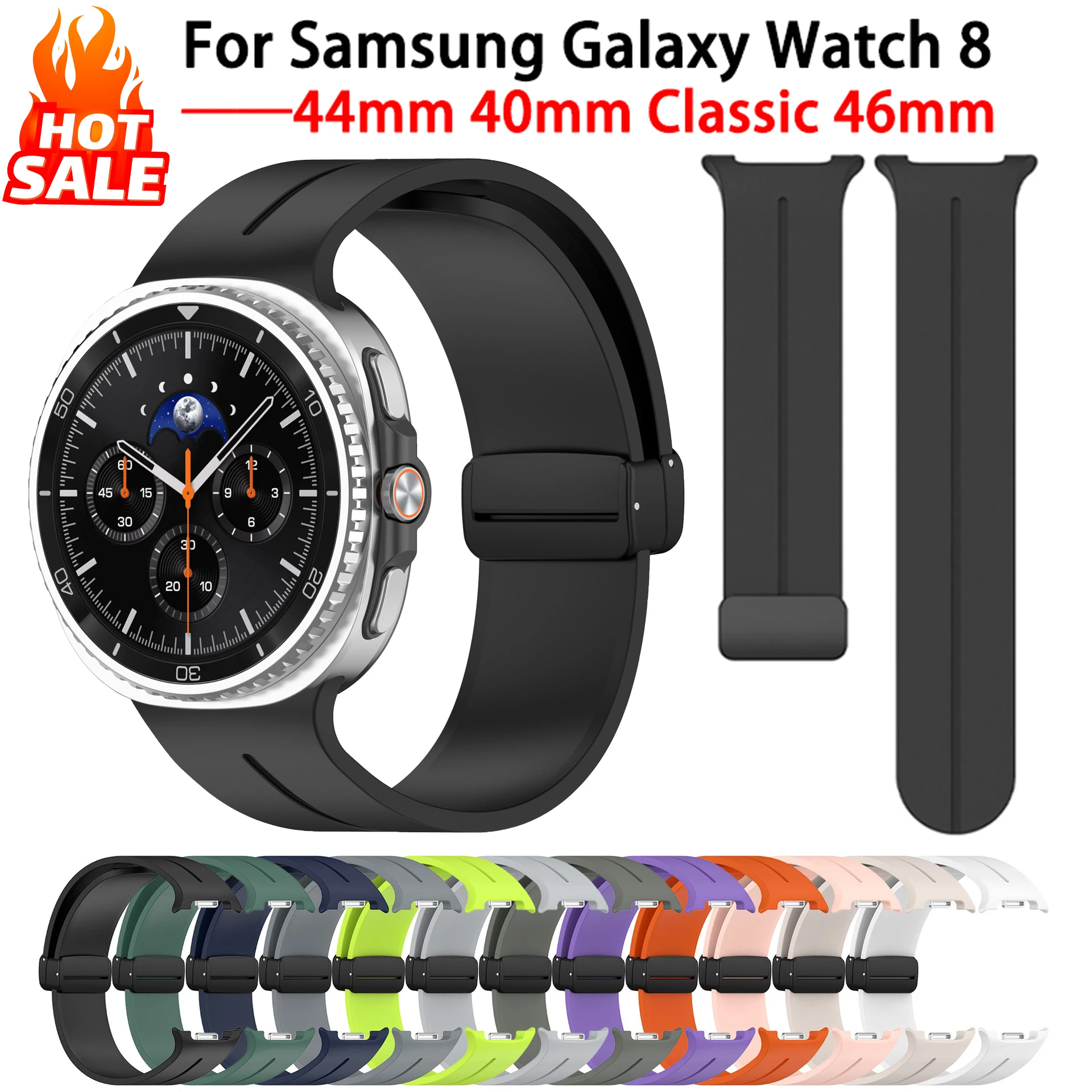 Magnetic Silicone Sports Breathable Strap Bracelet